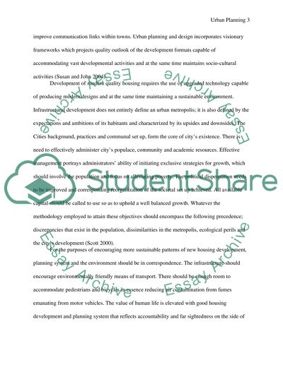 Urban Design Sustainable Planning