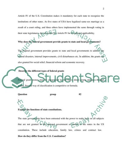 U.S. State & Local Governments