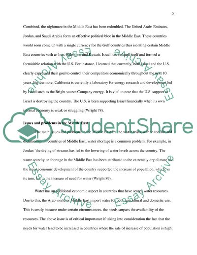 Environment, Culture, Geopolitics, Oil, Islam, Conflict, and War in the Middle East Region