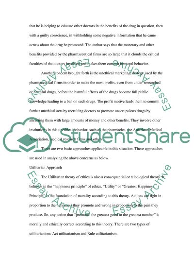 Critical Analysis of the article provided