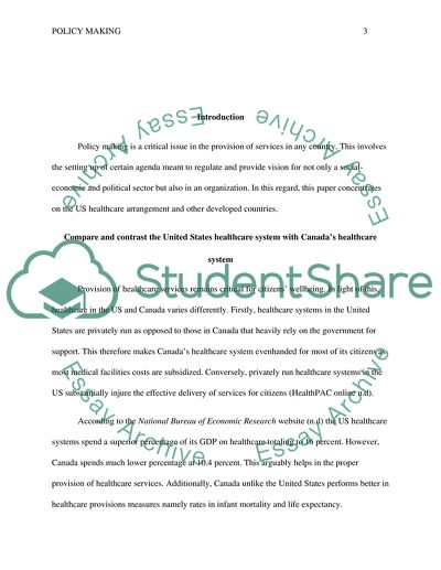 Healthcare System in the United States and Canada