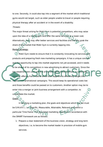 SWOT Analysis, Marketing Strategy for Mobil Gym