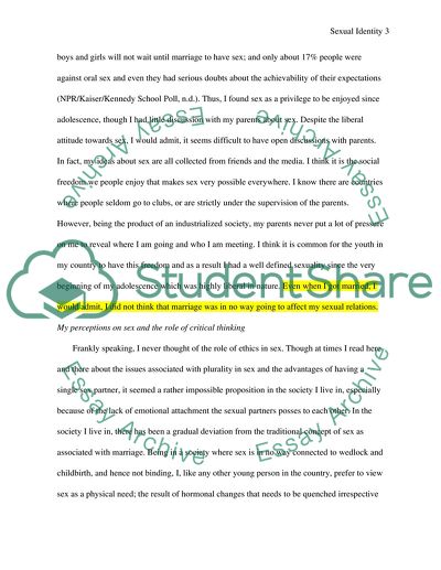 Personal Response on Sexuality Identity