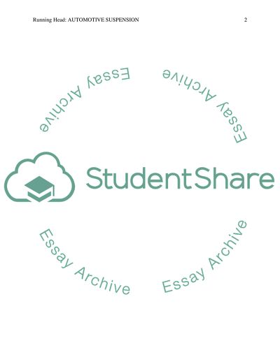 Automotive Suspension