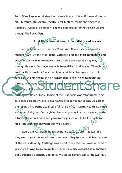 The First, Second, Third Punic Wars