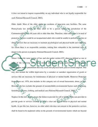 Pennsylvanias Long Term Care Facilities