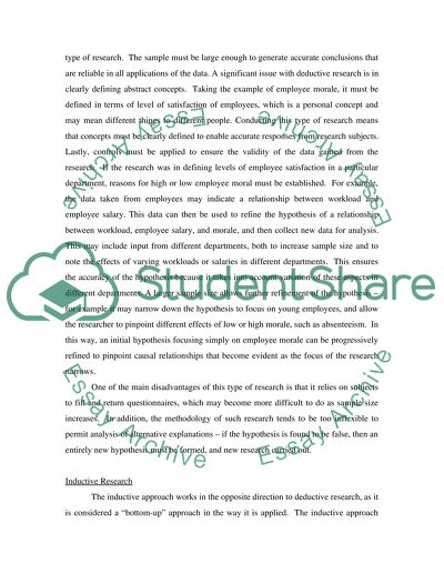 Deductive and Inductive Research Methods