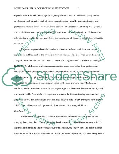 Controversies in Correctional Education