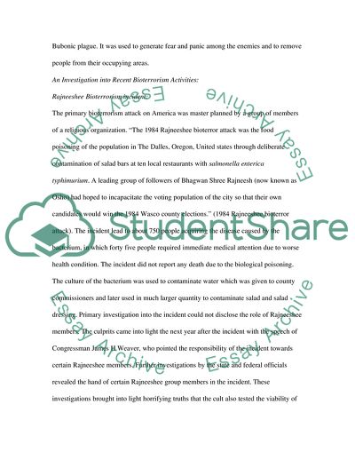 Biological Terrorism