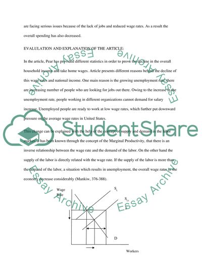 The Concept of Supply and Demand in the Labor Market