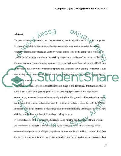Computer Liquid Cooling Systems