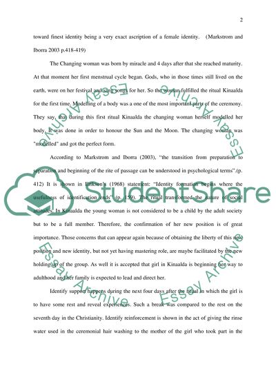 Does Kinaalda Ritual Have Lasting Impact on Persons Identity