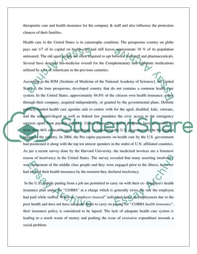 Healthcare in the United States a Social Problem