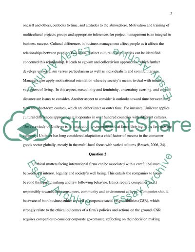 Management and globel economy