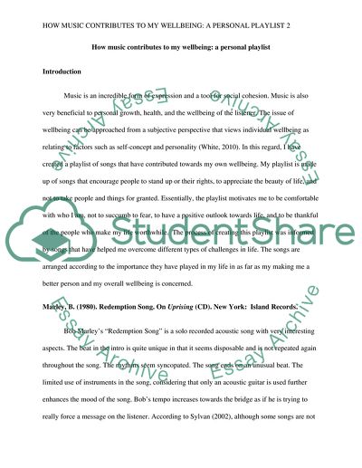 How Music Contributes to the Wellbeing