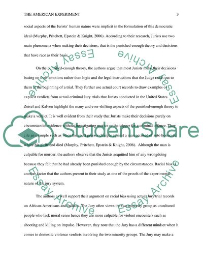 The American Experiment