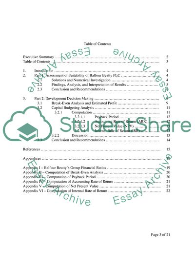 Capital Budgeting & Project Appraisal for New Housing Development - Balfour Beatty