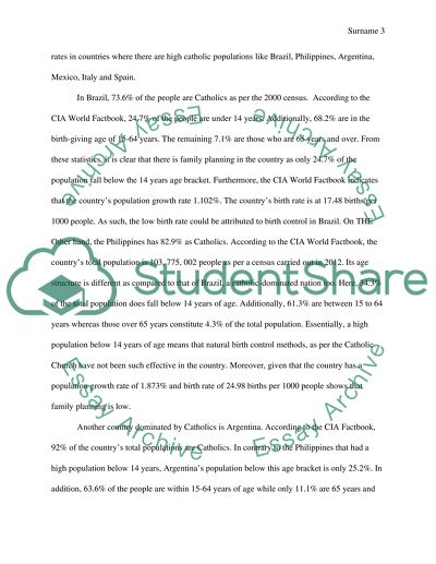 Nations With a High Percentage of Catholic Prohibition
