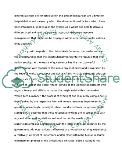 Similarities and differences in HRM