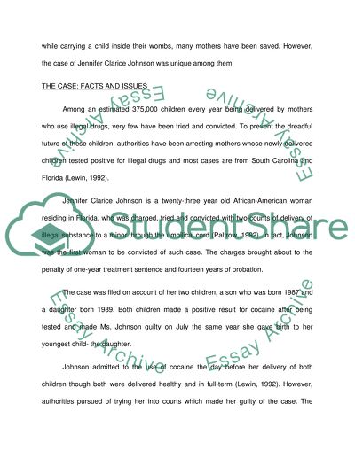 Fetal Delivery of Drug: A Basis for Maternal Conviction