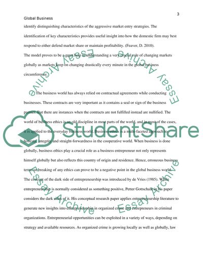 Analysis of the Articles of the Basic Principle of Global Business