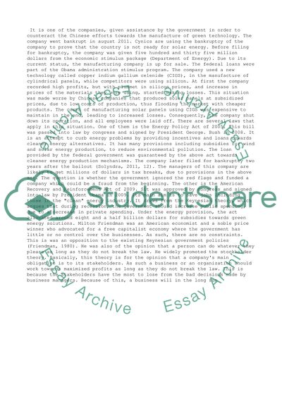 Solyndra, California based solar panel company