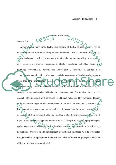 Addictive Behaviours