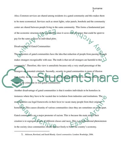 Advantages of Gated Communities