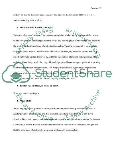 Socrates Allegory of the Cave