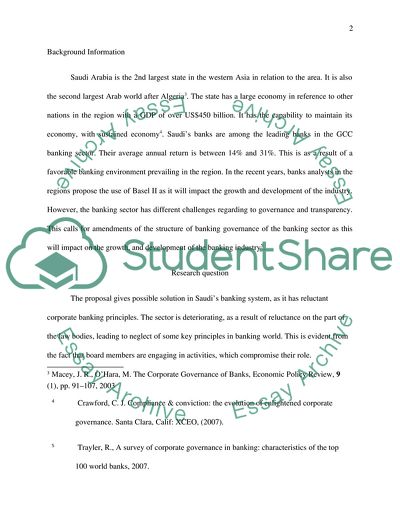 Improving Corporate Governance in Saudi Arabia