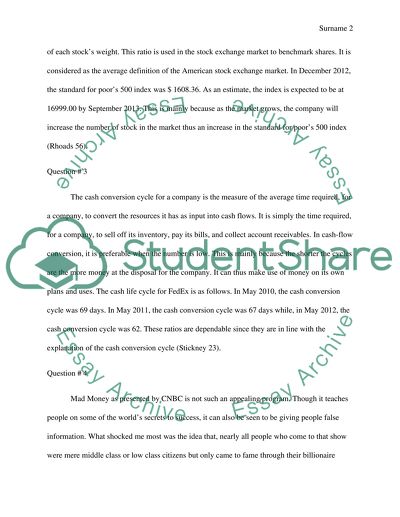 Financial management (answers on questions)