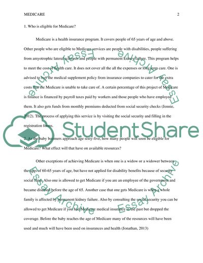 Major Questions on Medicare