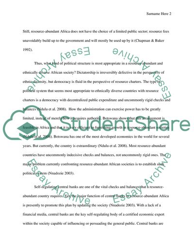 African Economic and Social Challenges