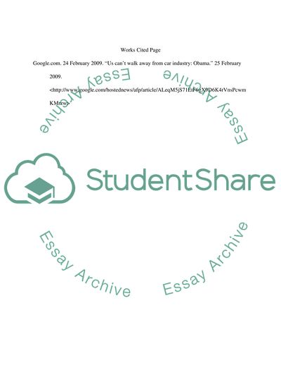 Americas Auto Industry