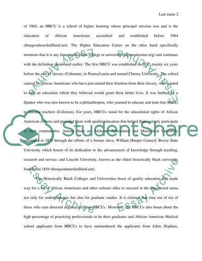 The importance of HBCUs in the modern world