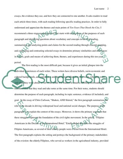Reading Ten Years: Note-taking, Conceptual Mapping, and Comparing
