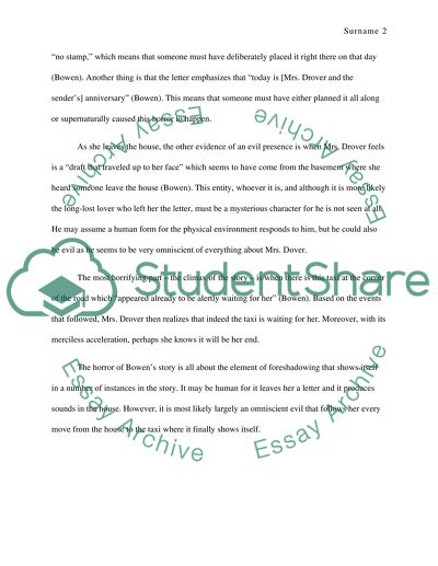 The Demon Lover, Elizabeth Bowen