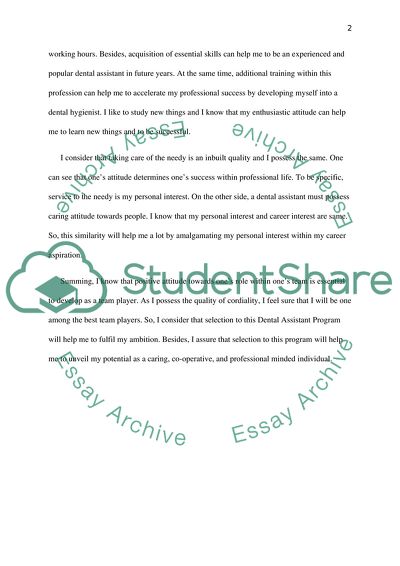 Why I want to become a D