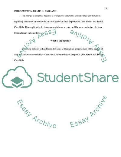 Introduction to the NHS england