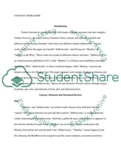 Fantasy Literature The Dragon and the Monkey God