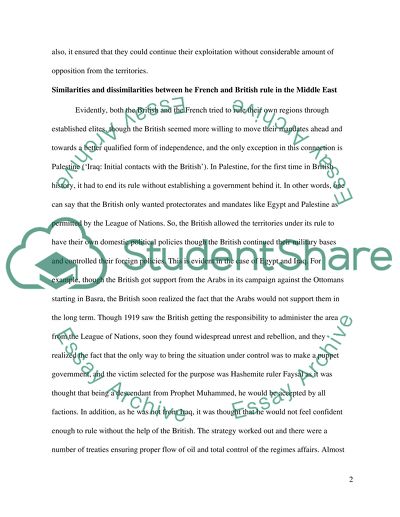 How British and French Ruled Their Respective Mandates in the Middle East