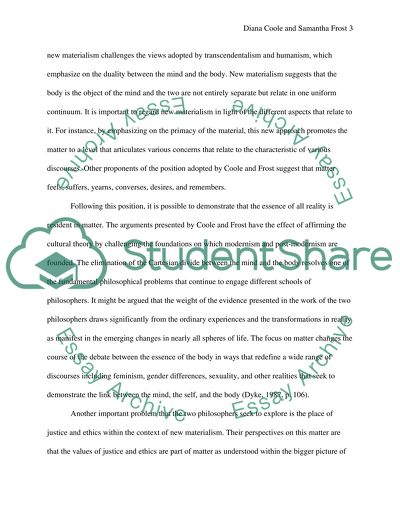 Diana Coole and Samantha Frost