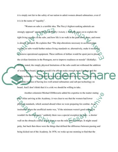 Women on US Navy Submarines