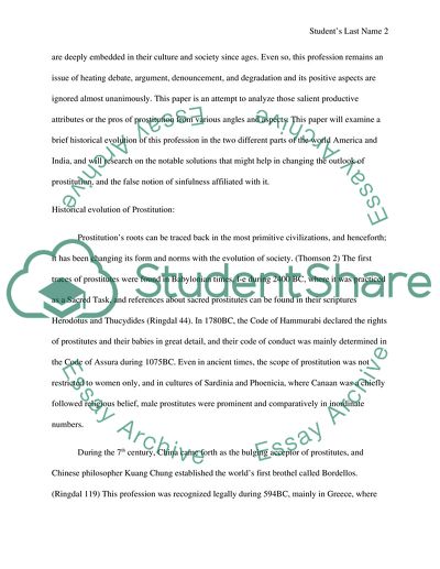 Pros of Prostitution