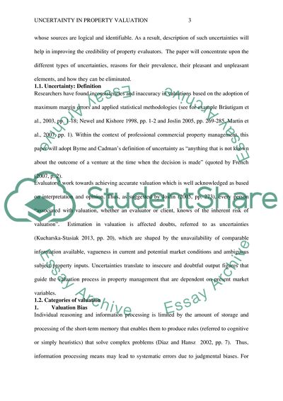 Eliminating Uncertainty in Commercial Property Valuation