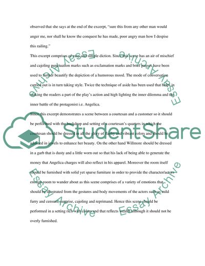 LANGUSGE AND THEMATIC ANALYSIS OF THE EXCERPT FORM THE ROVER