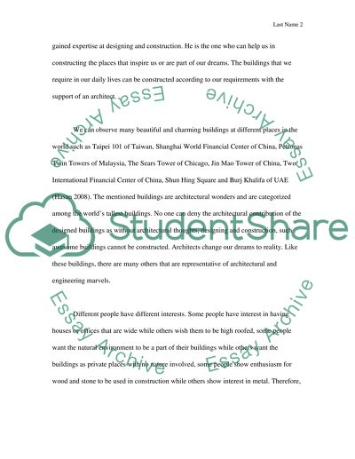 Select a notable quote or phrase, which capture your thoughts about Architecture