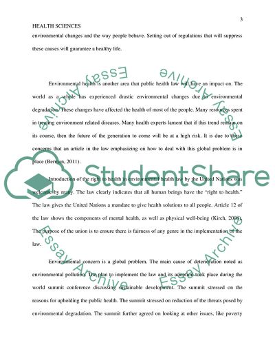 Future topical areas of public health