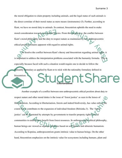 Biocentric Egalitarianism and Land Ethic