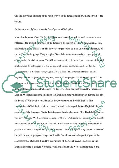 Change and Development in the English Language